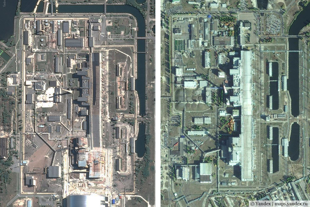 Параўнаньне Чарнобыльскай і Курскай АЭС са спадарожніка